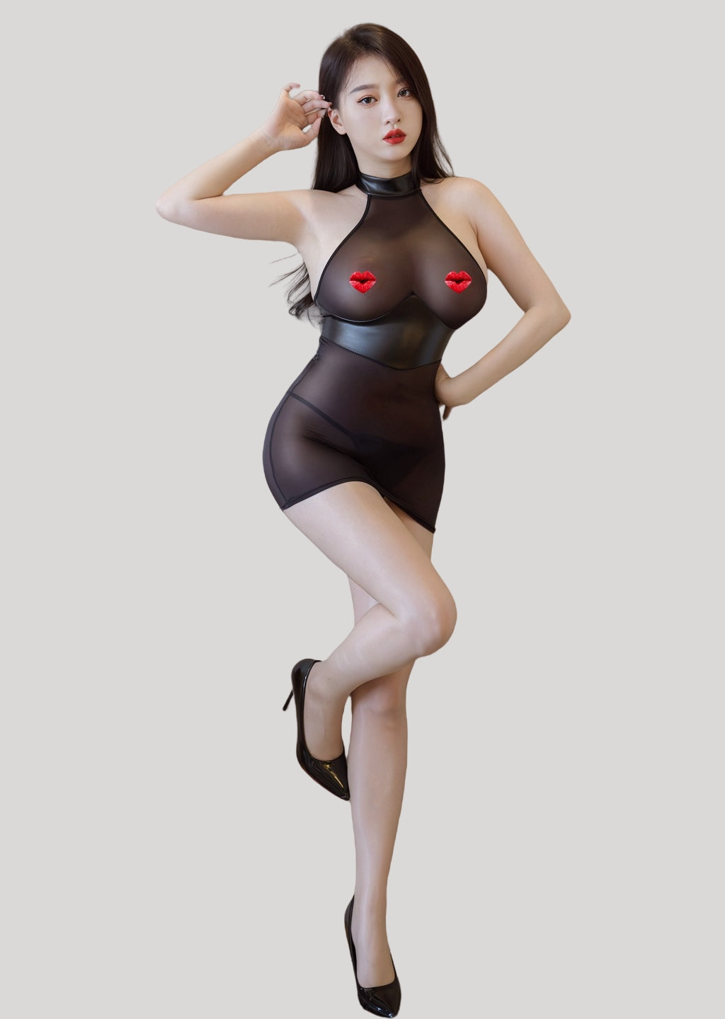 Sheer Ice Silk Bodycon Lingerie