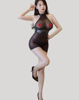 Sheer Ice Silk Bodycon Lingerie