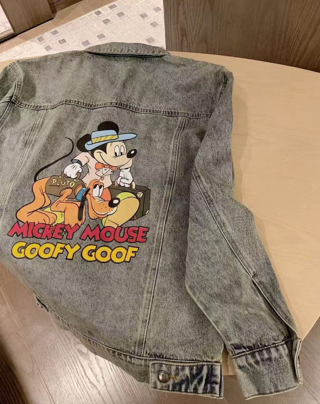 Mickey X Balenciaga Washed Denim Jacket