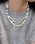 Swarovski Double-Layer Pearl Necklace