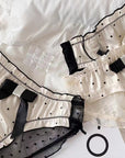 Vintage Polka Dot Ice Silk Mesh Underwear (2 Pairs)