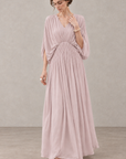 V-Neck Batwing Maxi Dress