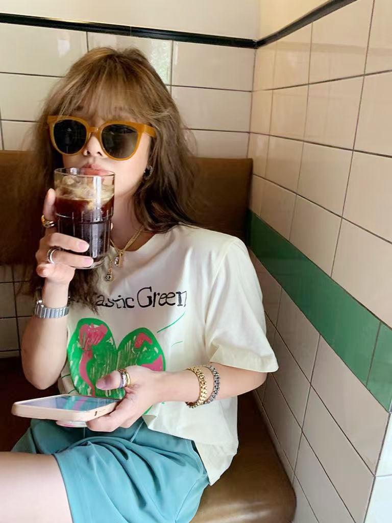 Korean Streetwear Brand IUNN IUNN Cotton Casual Tee