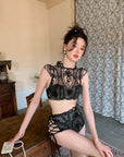Luxury Sexy Back Embroidered Swimsuit