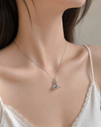 Crystal Saturn Pendant Necklace