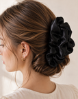 Pearlescent Silver Large Hair Claw Clip