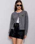 Luxurious Heart Mo&Co Classic Wool Cardigan