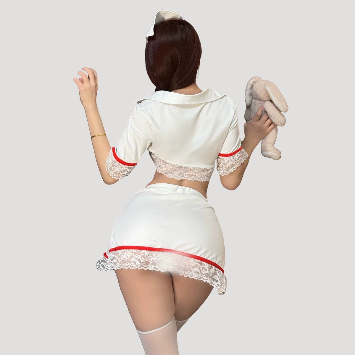 Pure Desire Nurse Lingerie Set with Stockings