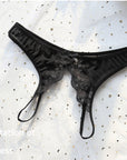 Sexy Low-Rise Lace Crotchless Panties