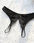 Sexy Low-Rise Lace Crotchless Panties