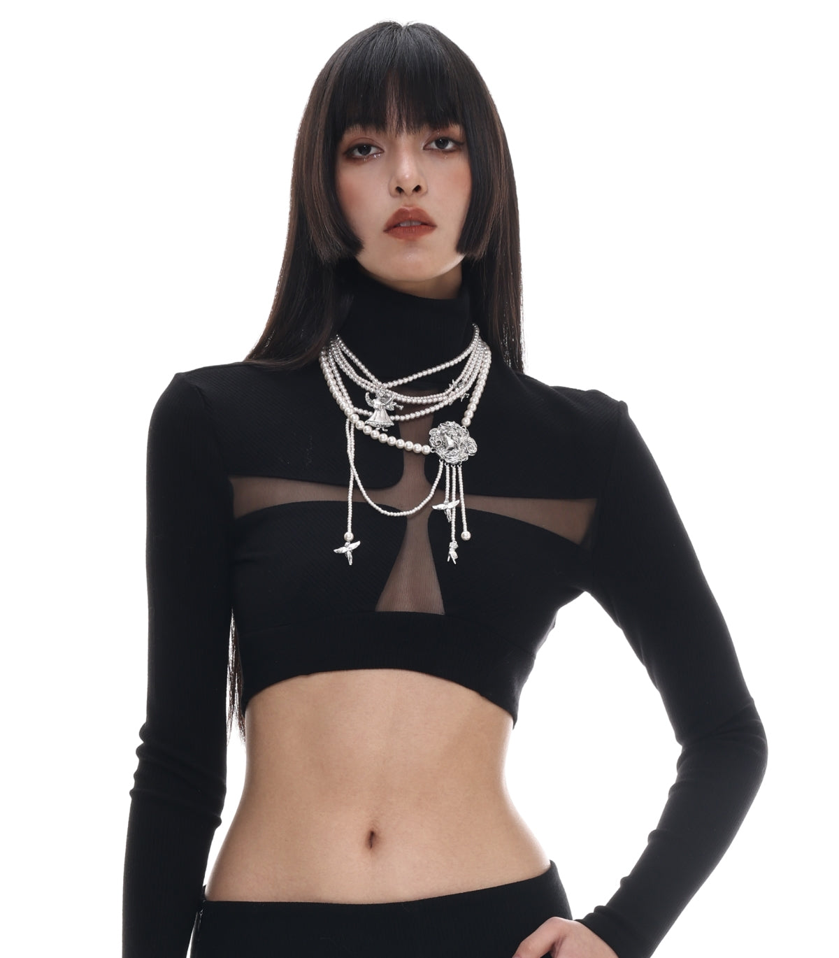 Maillard Style Pearl Luxury Sweater Chain