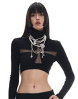 Maillard Style Pearl Luxury Sweater Chain