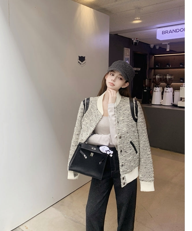 Inspired Quilted Baseball Jacket