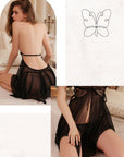 Butterfly Sheer Mesh Babydoll