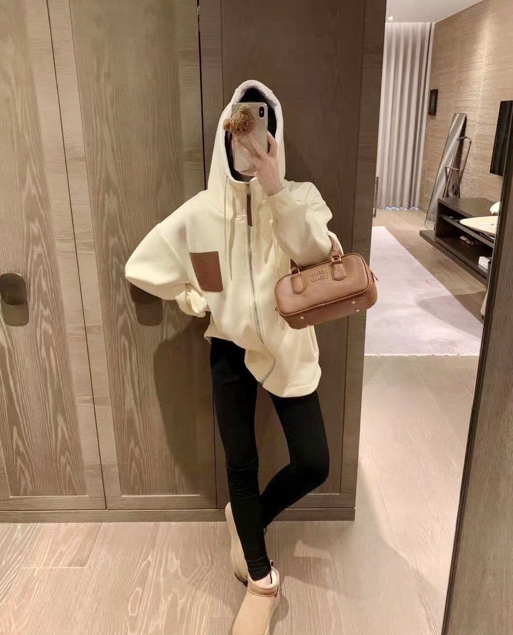 Fleece-Lined Thickened Hoodie