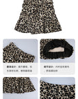 Sweet High-Waisted Leopard Print Skirt