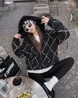 Alpaca-Blend Long-Hair Heavyweight Knit Cardigan