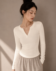 Korean AMTN Upgraded V-Neck Fleece-Lined Base Layer