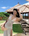 Exquisite 3D Floral Bikini 3-Piece Swimsuit Set
