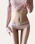 Sweetheart Crystal-Embellished Low-Rise Lace Cut-Out Panties (2-Pack)