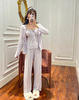 Taro Halter Cardigan Three-Piece Set