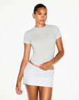 100% cotton SKIMS short sleeve tee