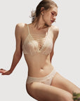 Sexy Lace Push-Up Lingerie with Criss-Cross Straps
