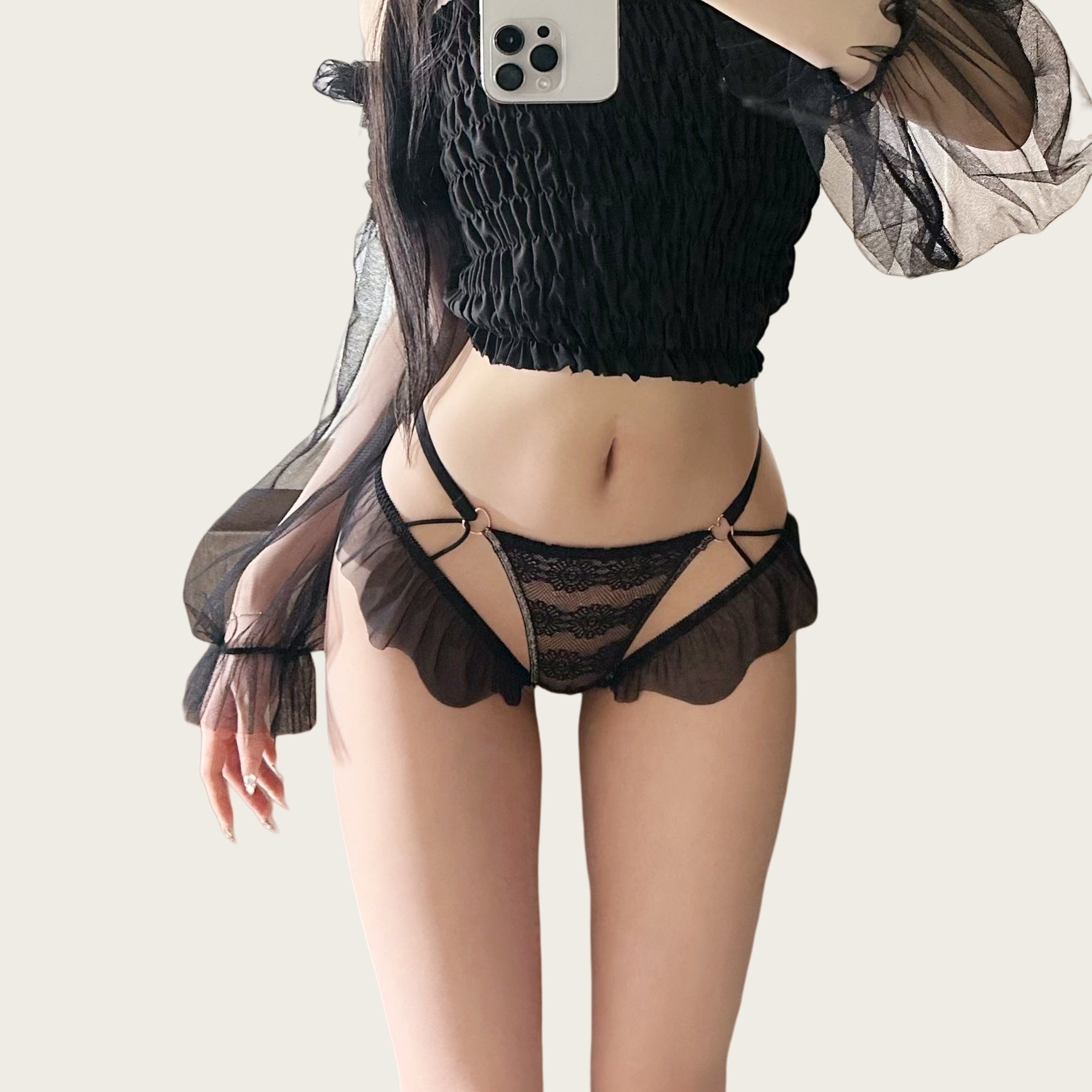 Pure Desire Lace Low-Rise Sexy Panties