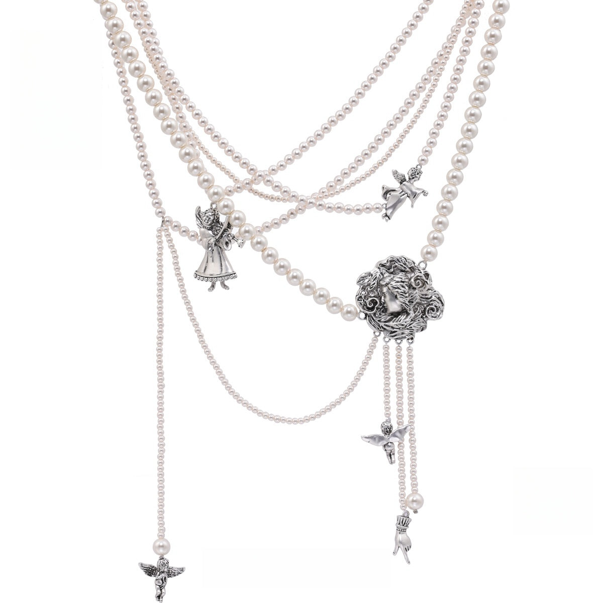 Maillard Style Pearl Luxury Sweater Chain