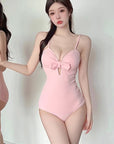 Korean Style One-Piece Bow Swimsuit