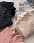 Double-Sided Thickened Fleece Waist-Cinching Top
