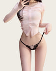 French Eyelash Lace Thong