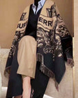 Double-Sided Cashmere Oversized Scarf Shawl