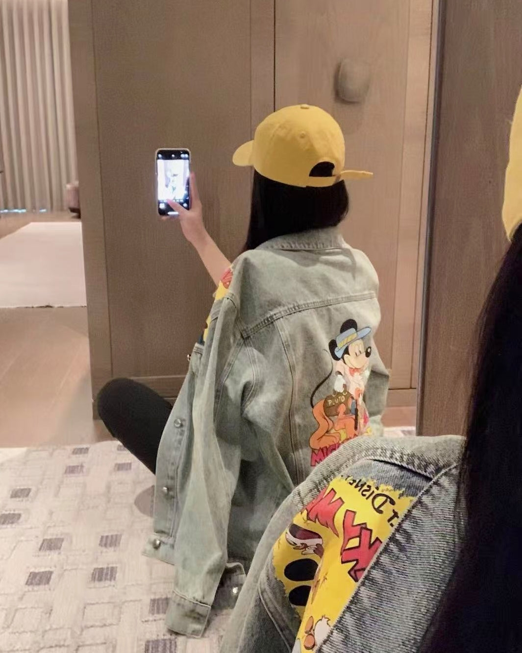 Mickey X Balenciaga Washed Denim Jacket