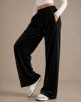 Velvet Wide Leg Pants