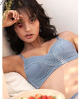 Crossed Cotton-Feel Embroidered Lace