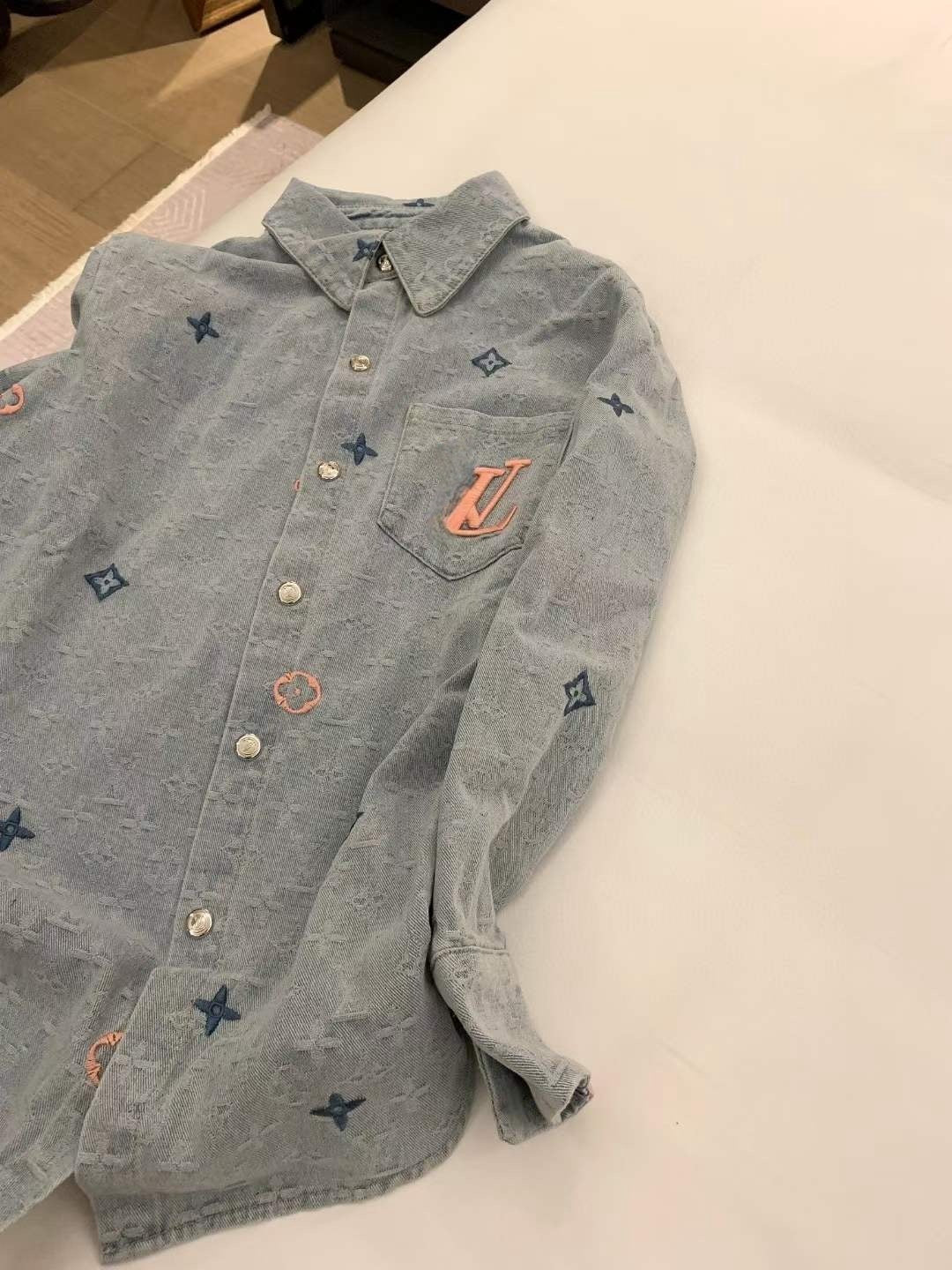 Spring New 3D Embroidery Denim Jacket