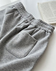 Korean Smile Patch Fleece Joggers