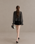 Korean Vintage Polka Dot Chiffon Blouse