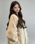 Luxury Faux Mink Fur Jacket