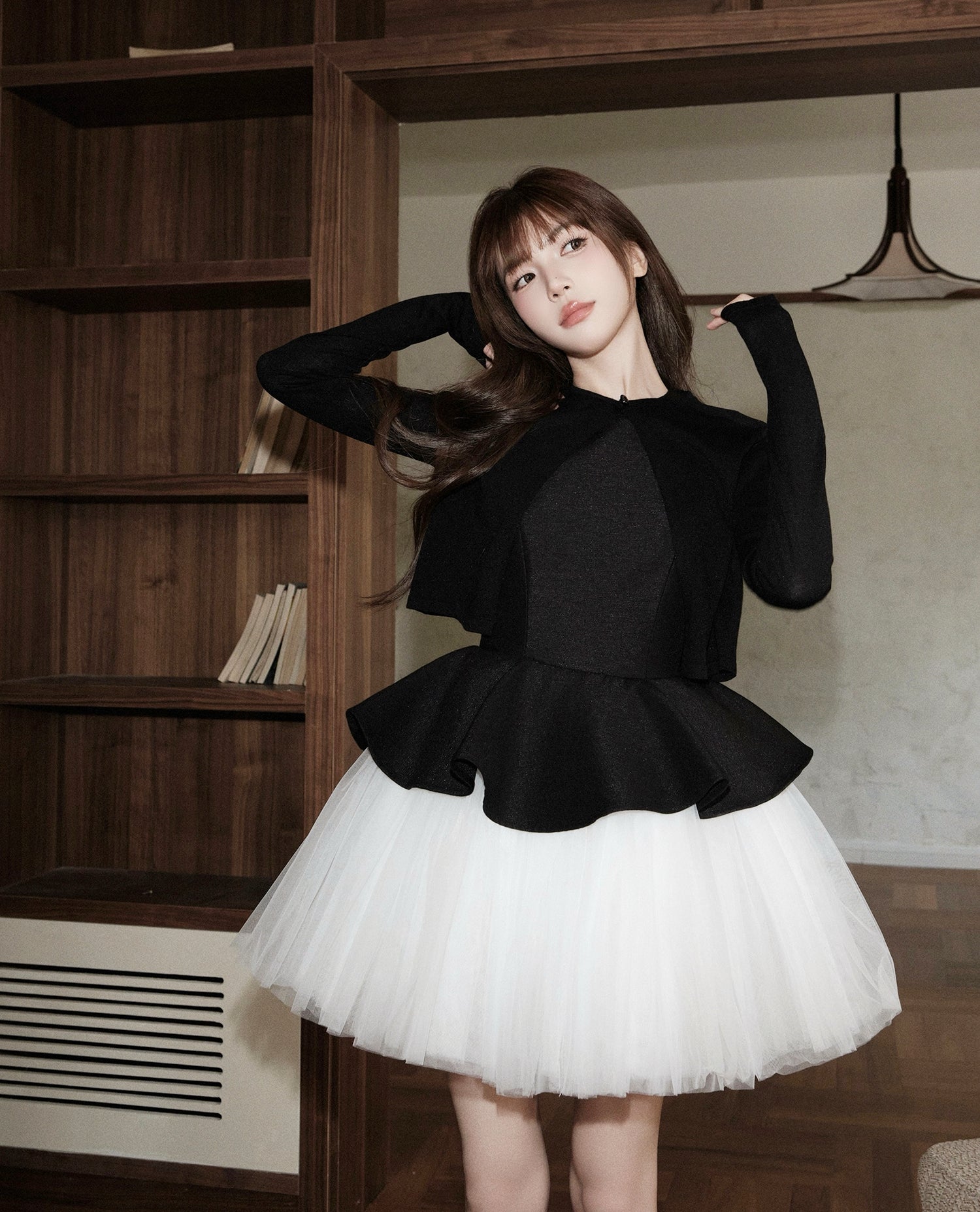 Haute Couture Ballet-Inspired Patchwork Tulle Dress
