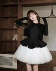 Haute Couture Ballet-Inspired Patchwork Tulle Dress