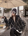 Alpaca-Blend Long-Hair Heavyweight Knit Cardigan