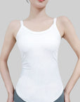 Thickened Fleece Padded Thermal Camisole with Waistband