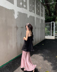 Must-Have Tie-Strap Camisole + Acetate Satin Mermaid Skirt