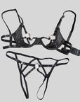 Removable-Free Underwire Push-Up Lingerie Set