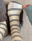 Miu Miu lace mid-calf striped socks (5 pairs/pack)