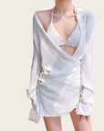 4-Piece Bikini and Shirt Set (Includes Belt)