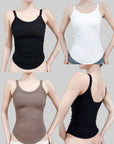 Thickened Fleece Padded Thermal Camisole with Waistband