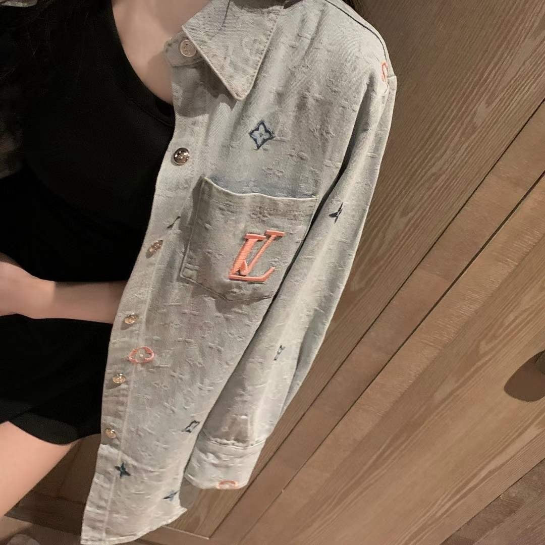 Spring New 3D Embroidery Denim Jacket